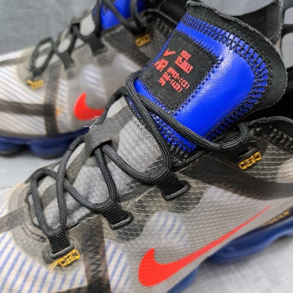 %Nike Air VaporMax Men 2019 Black Hyper Blue Size 10 AR6631-008 / A 30 main image 12